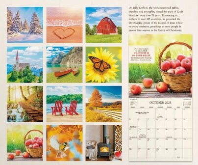 Wandkalender 2025 - Billy Graham in Quotes | mcms.nl