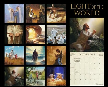 Light Of The World 2025 Premium wandkalender l large 30x30 cm | mcms.nl